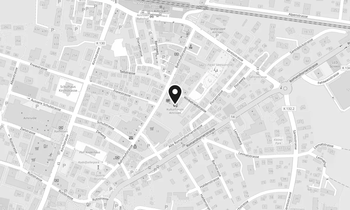 Karte: Kulturforum Amriswil, Bahnhofstrasse 22, 8580 Amriswil
