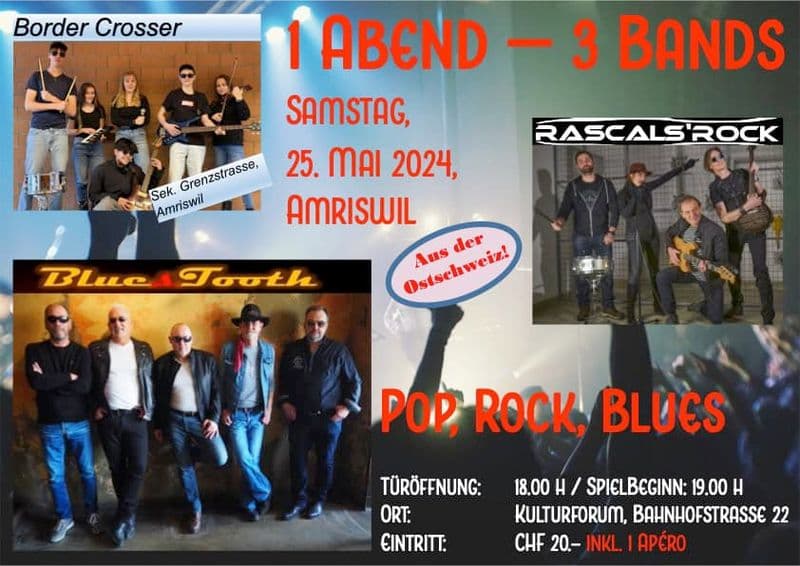 1 Abend – 3 Bands