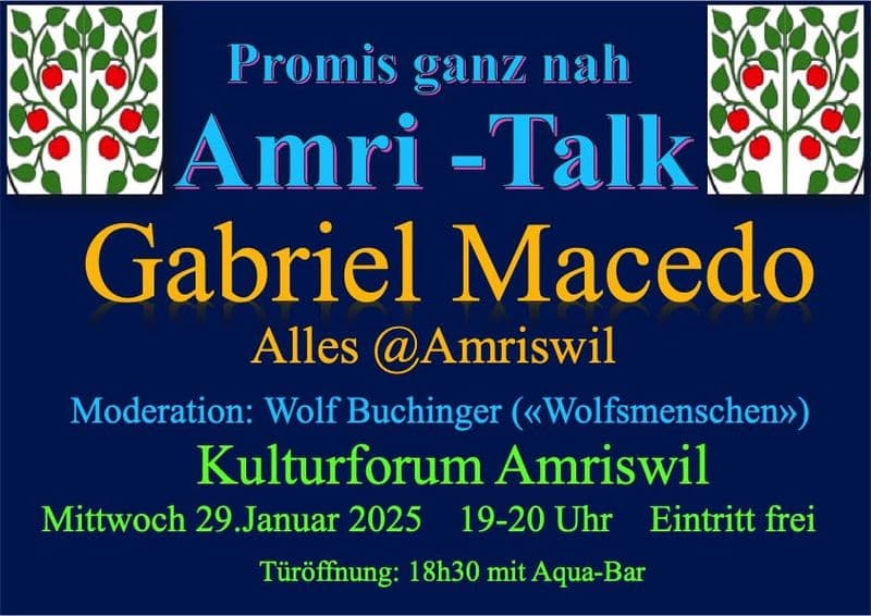 Wolf Buchingers 2. Amri-Talk – Gabriel Macedo