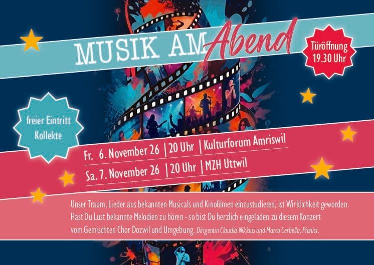 Gemischter Chor Dozwil und Umgebung – Musik am Abend